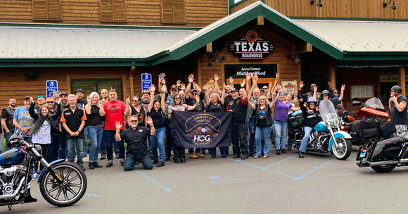 Biker Breakfasat Group Photo