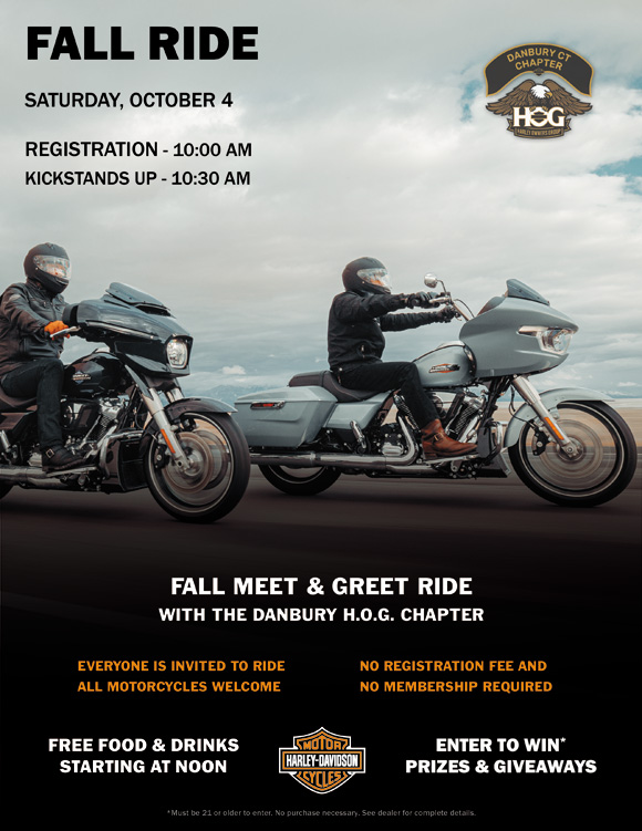 Danbury HOG Fall Ride - Saturday, October 4